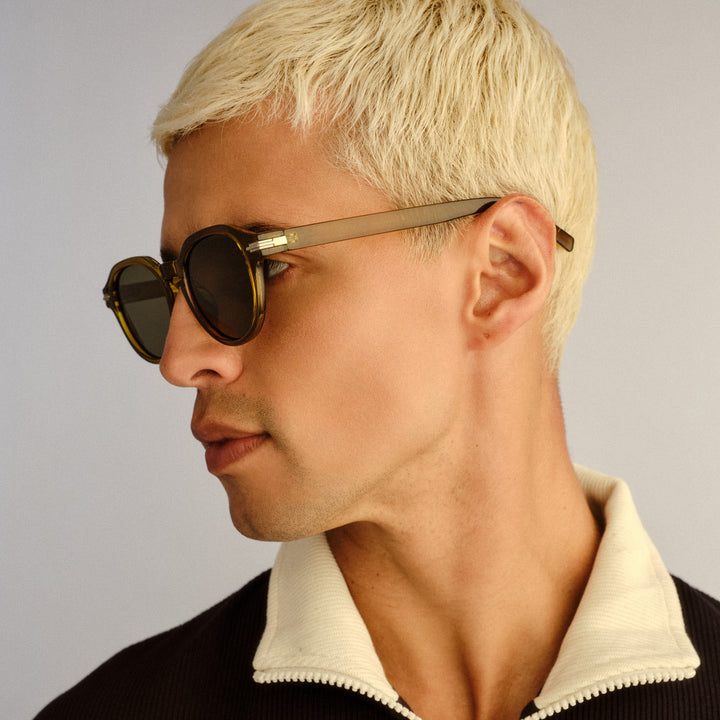 Cancer Council | Acton Sunglasses | Khaki | Lifestyle Side Male