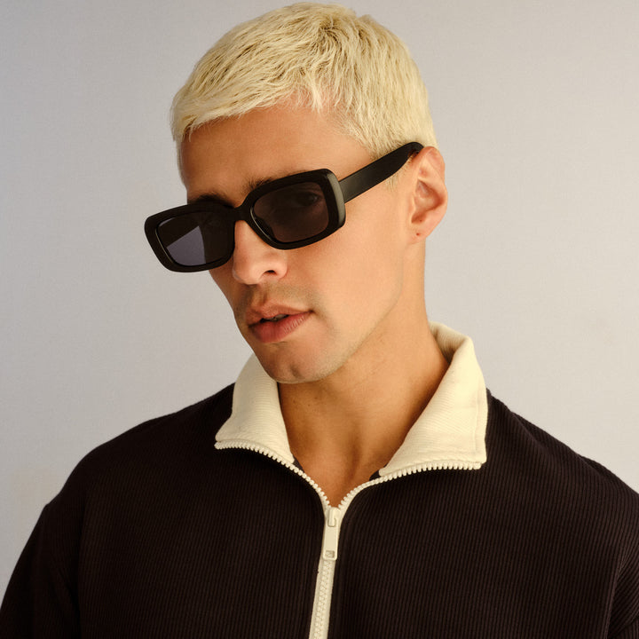 Cancer Council | Dabee Sunglasses | Black | Lifestyle Male Side