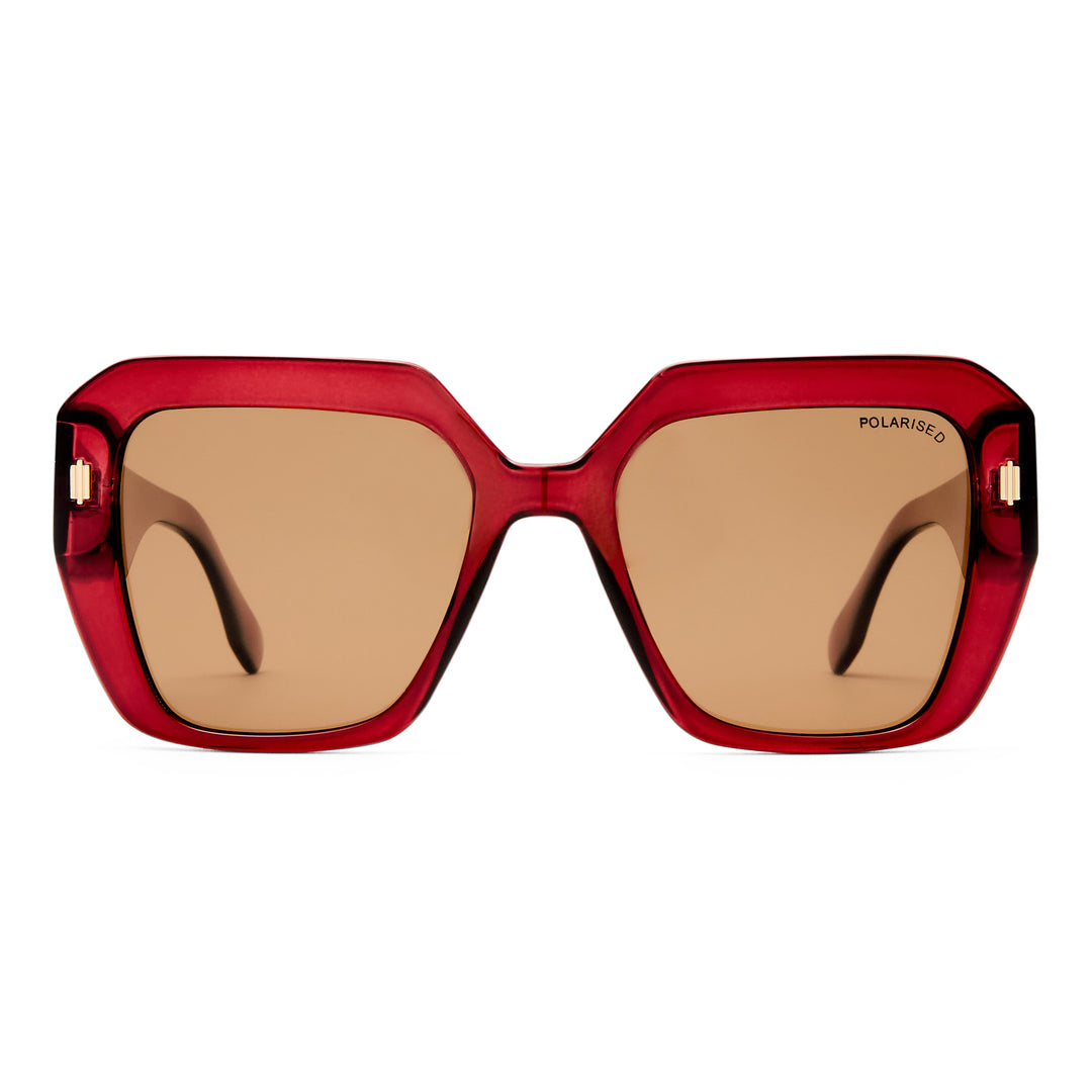 Cancer Council | Massey Sunglasses | Burgundy | Front