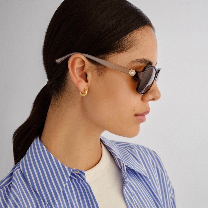 Cancer Council | Abbey Sunglasses | Dark Tort/Tan | Side