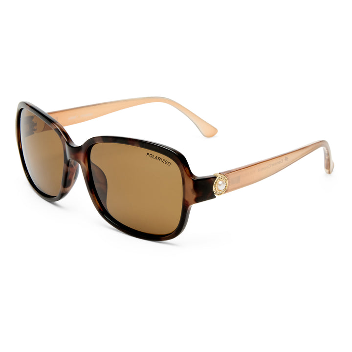 Cancer Council | Abbey Sunglasses | Dark Tort/Tan | Angle