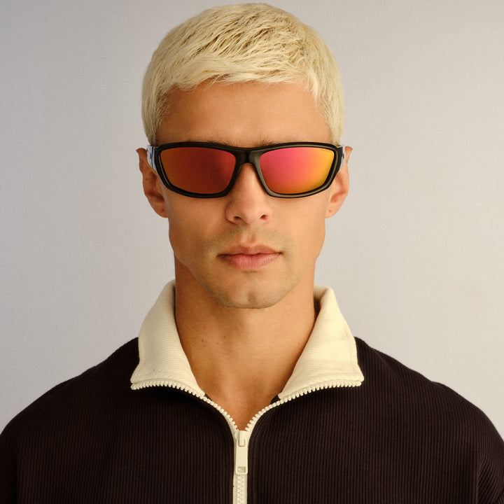 Cancer Council | Dargan Sunglasses | Black/Red| Lifestyle 