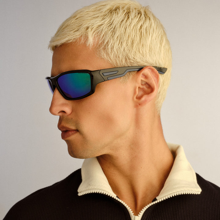 Cancer Council | Dargan Sunglasses | Black/Blue | Side