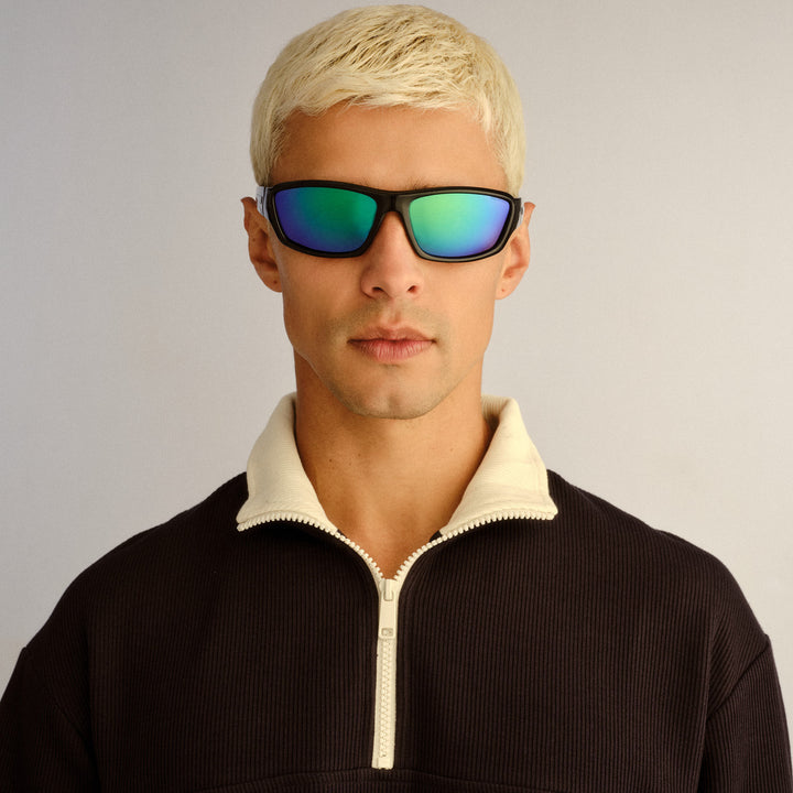 Cancer Council | Dargan Sunglasses | Black/Blue | Lifestyle 