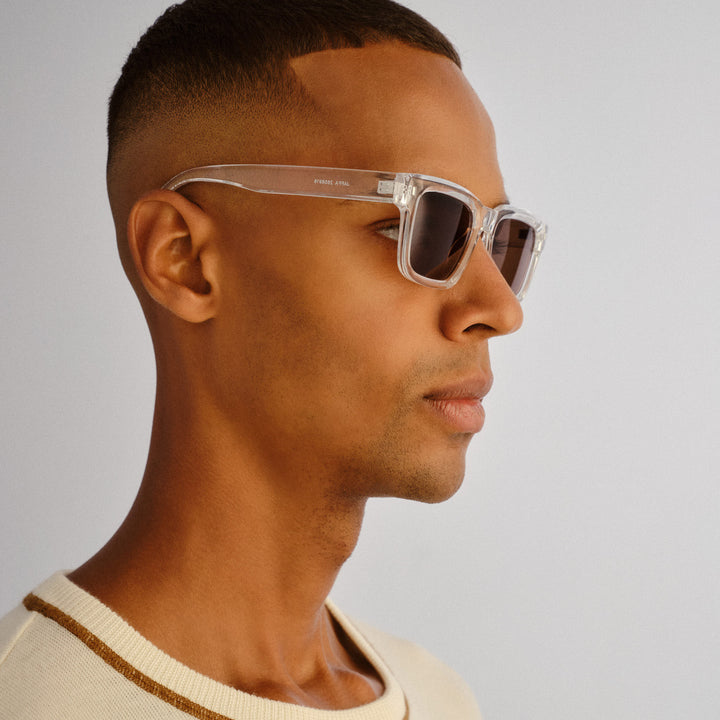 Cancer Council | Jaffa Sunglasses | Clear | Side Male