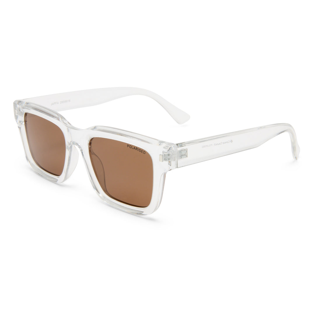 Cancer Council | Jaffa Sunglasses | Clear | Angle