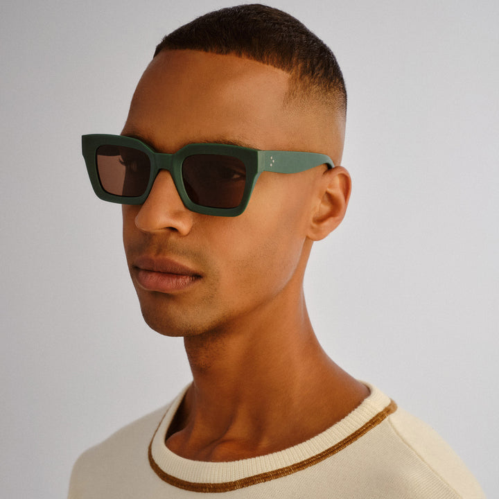 Cancer Council | Fairlight Sunglasses | Matte Emerald | Model Angle