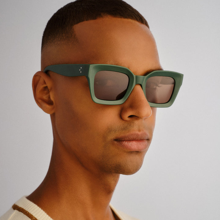 Cancer Council | Fairlight Sunglasses | Matte Emerald | Angle Model