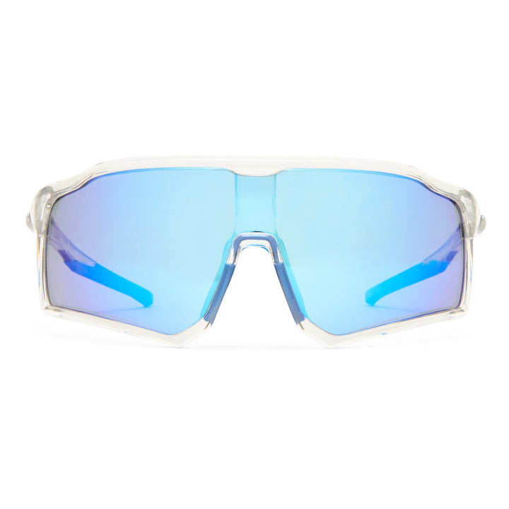 Nedlands sunglasses in clear, front view showing frame shape and lens design