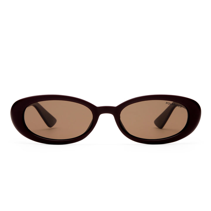 Northbridge sunglasses in Matte Mulberry shown front‑on with classic oval frame