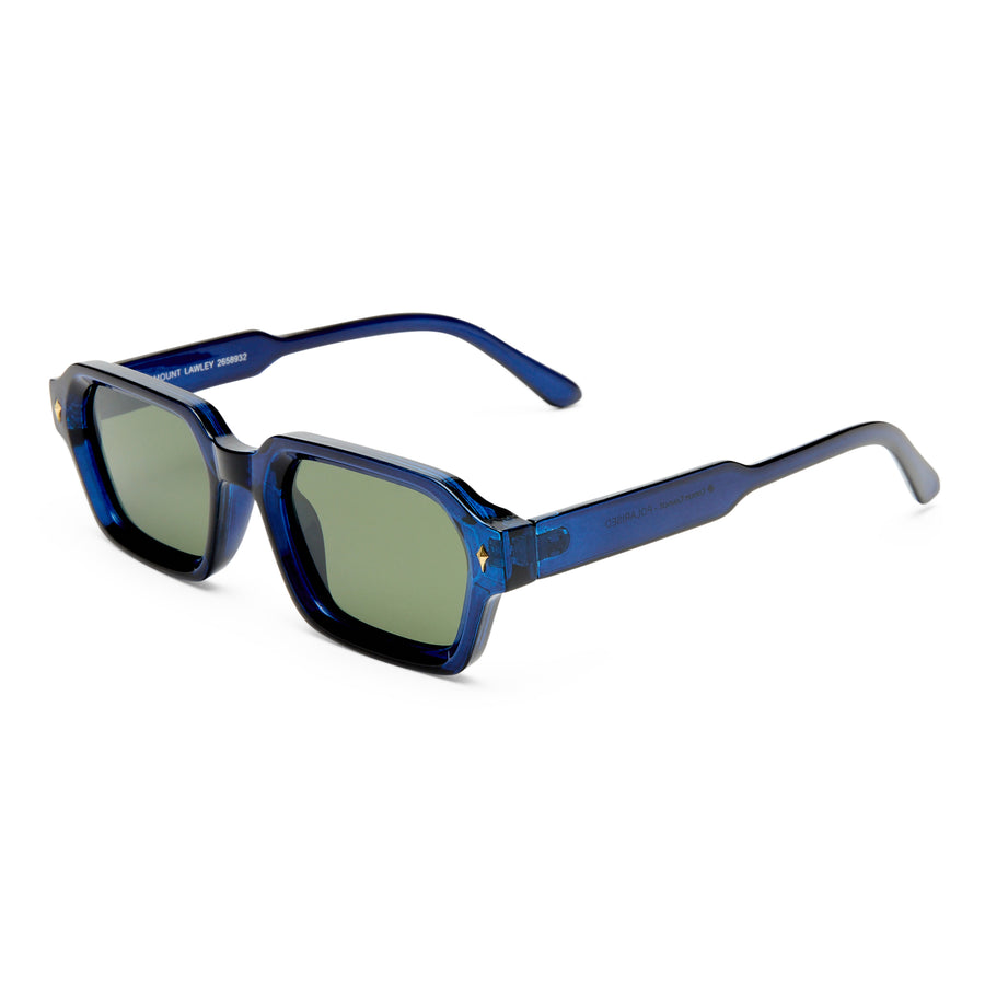 Three‑quarter angle of Mount Lawley sunglasses in Ink Blue finish