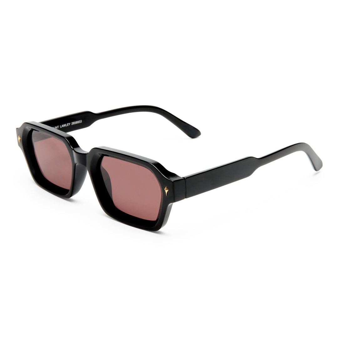 Three‑quarter angle of Mount Lawley sunglasses in Black finish