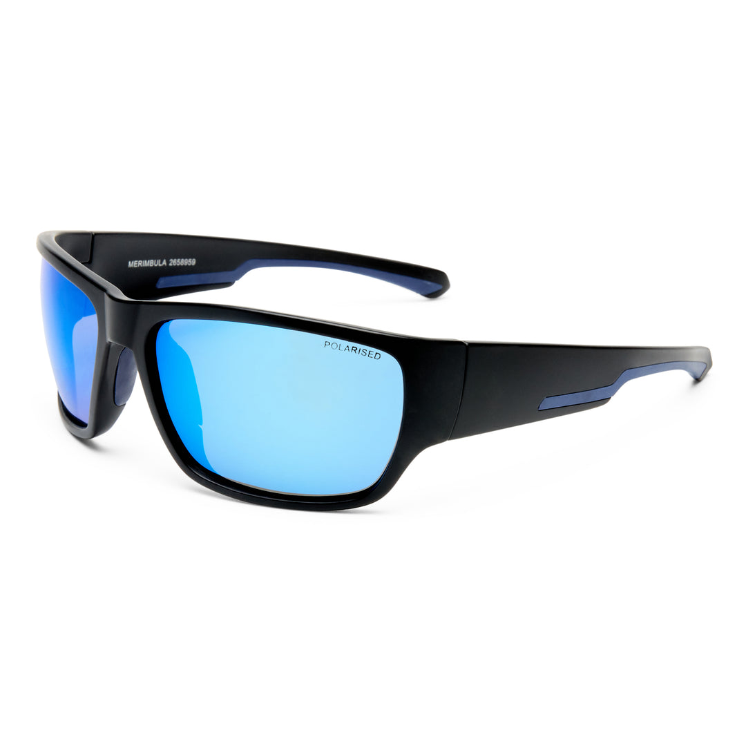 Merimbula Sunglasses - Matte Black/Dark Blue