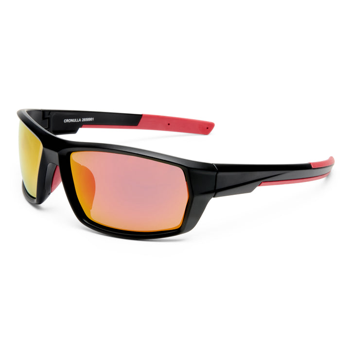 Cron Sunglasses - Matte Black/Red