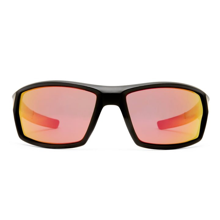 Cron Sunglasses - Matte Black/Red