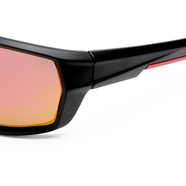 Cron Sunglasses - Matte Black/Red