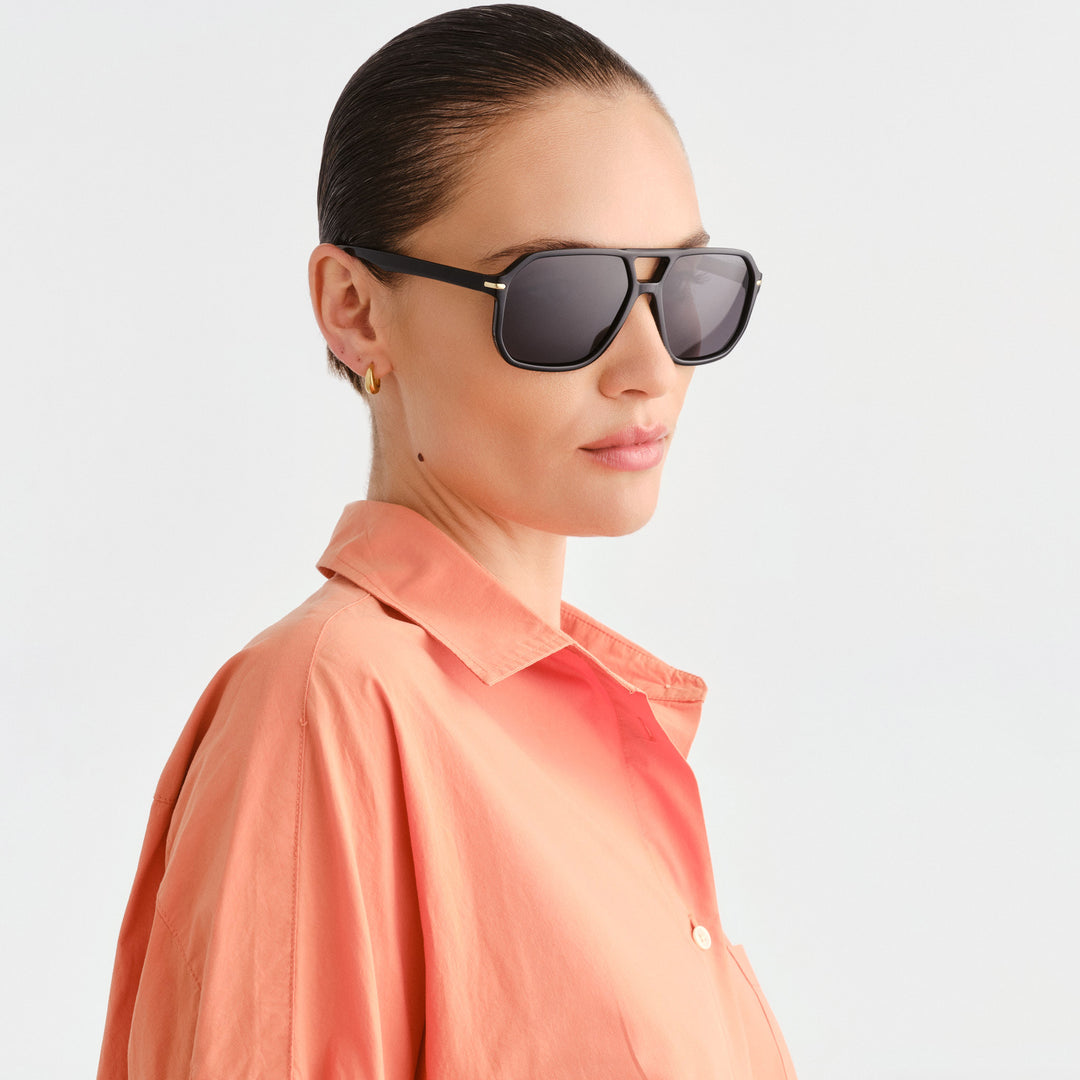 Jensen sunglasses on woman model