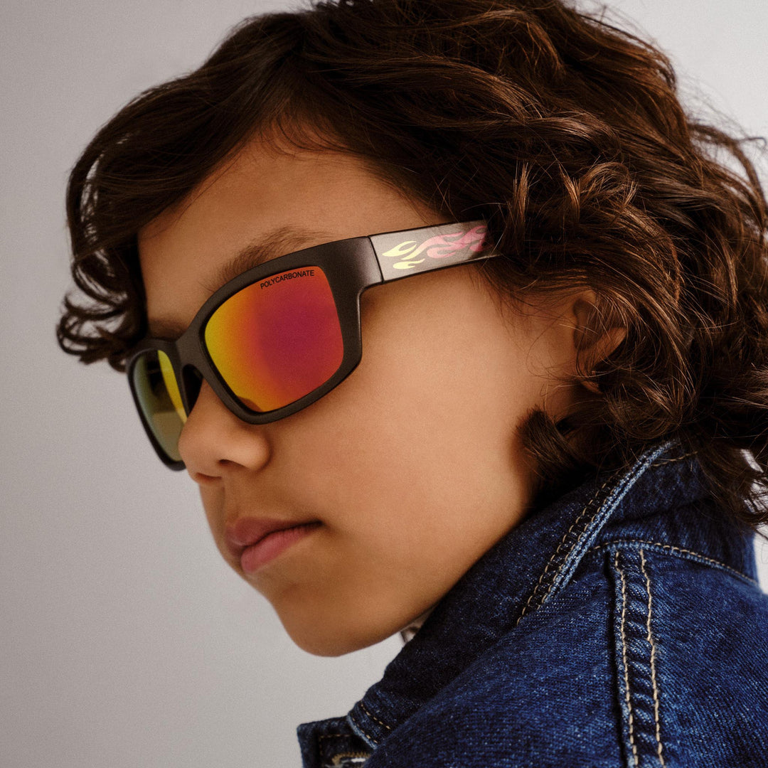 Seal Sunglasses - Grey/Red Mirror