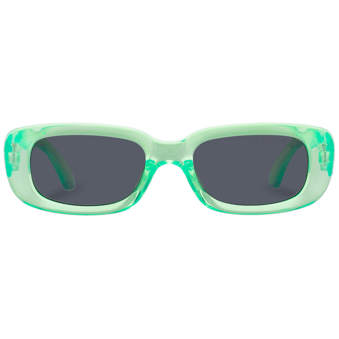 Cancer Council | Budgie Sunglasses - Front | Neon Green | UPF50+ Protection