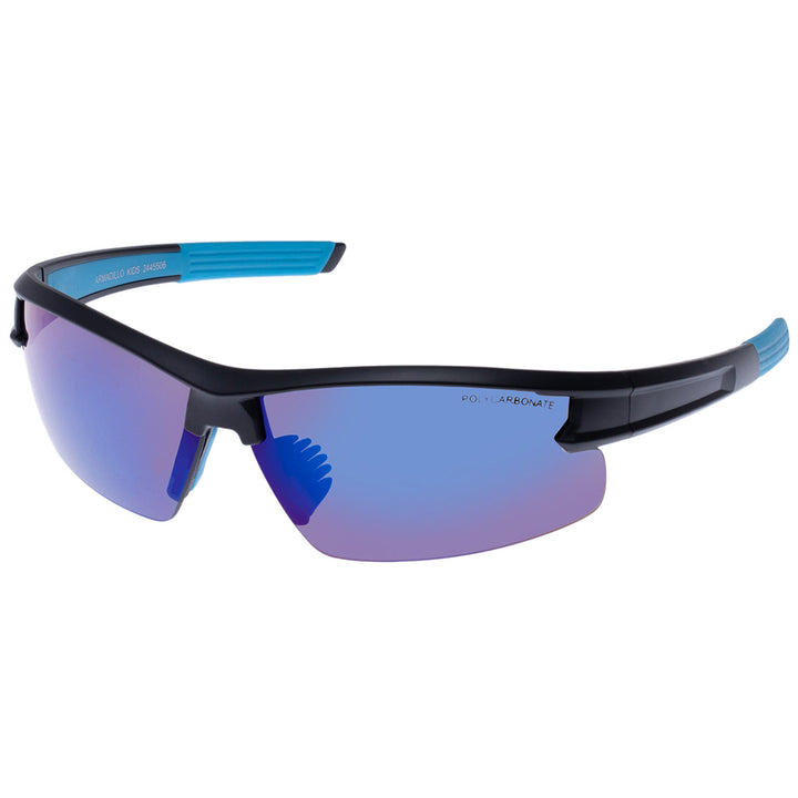 Cancer Council | Armadillo Sunglasses | Black/Blue | Angle