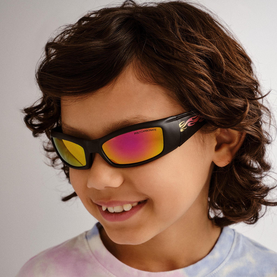 Shark Sunglasses - Black Flame