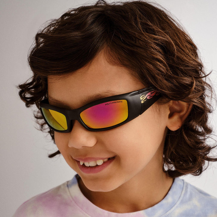 Shark Sunglasses - Black Flame