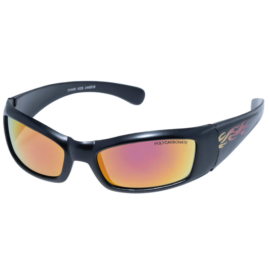 Cancer Council | Shark Sunglasses - Angle | Black Flame