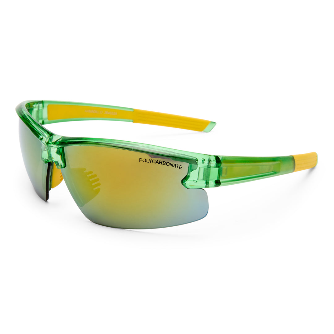 Cancer Council | Armadillo Junior Sunglasses | Crystal Green | Angle