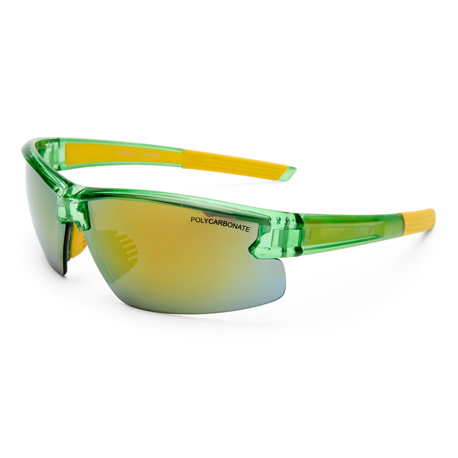 Cancer Council | Armadillo Junior Sunglasses | Crystal Green | Angle