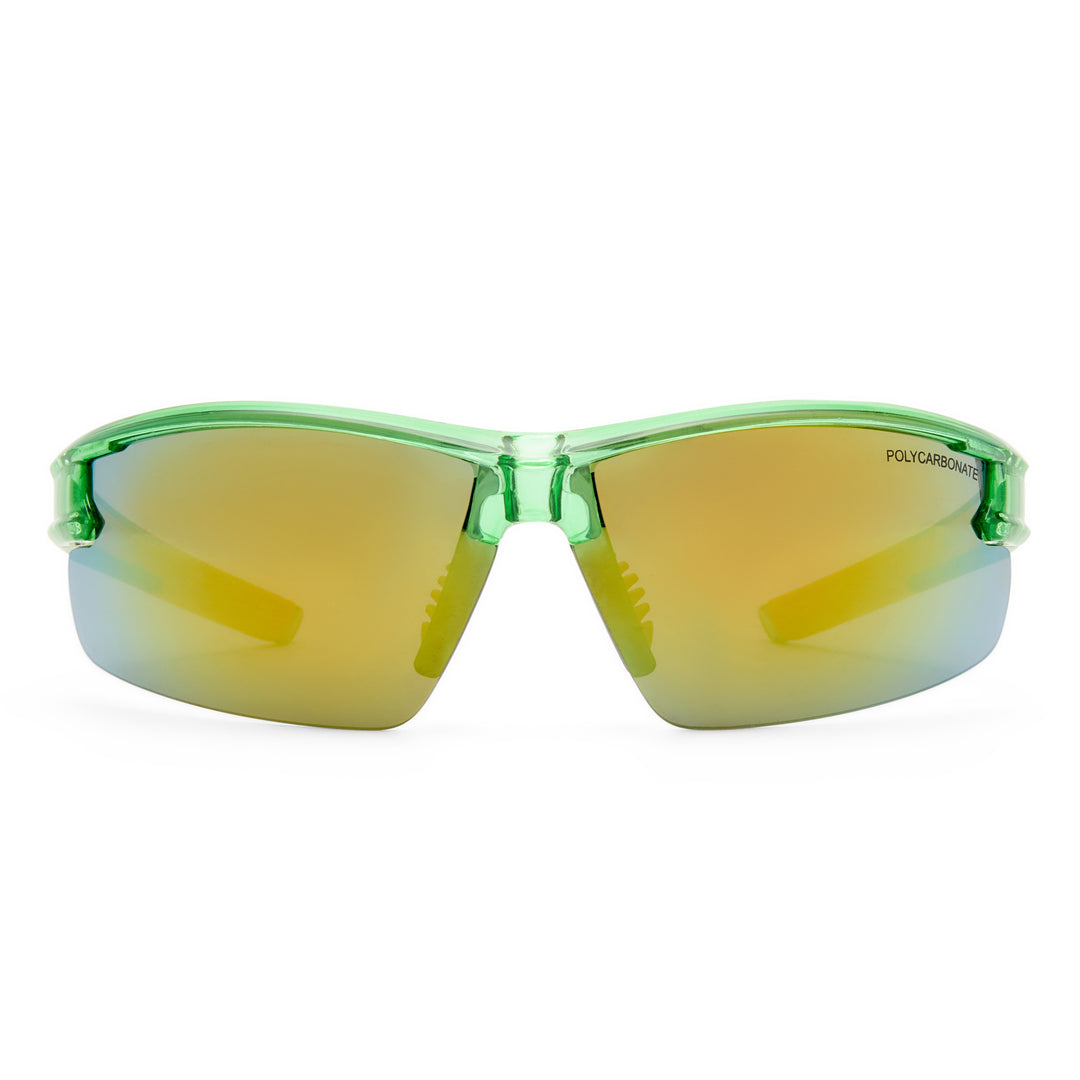 Cancer Council | Armadillo Junior Sunglasses | Crystal Green | Front