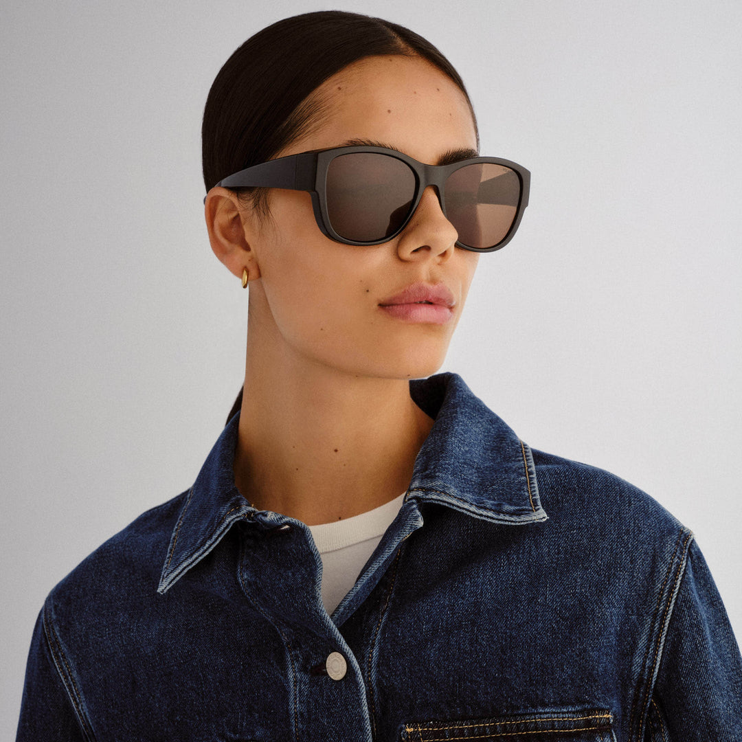 Cancer Council | Samaria Fitover Sunglasses | Black | Model