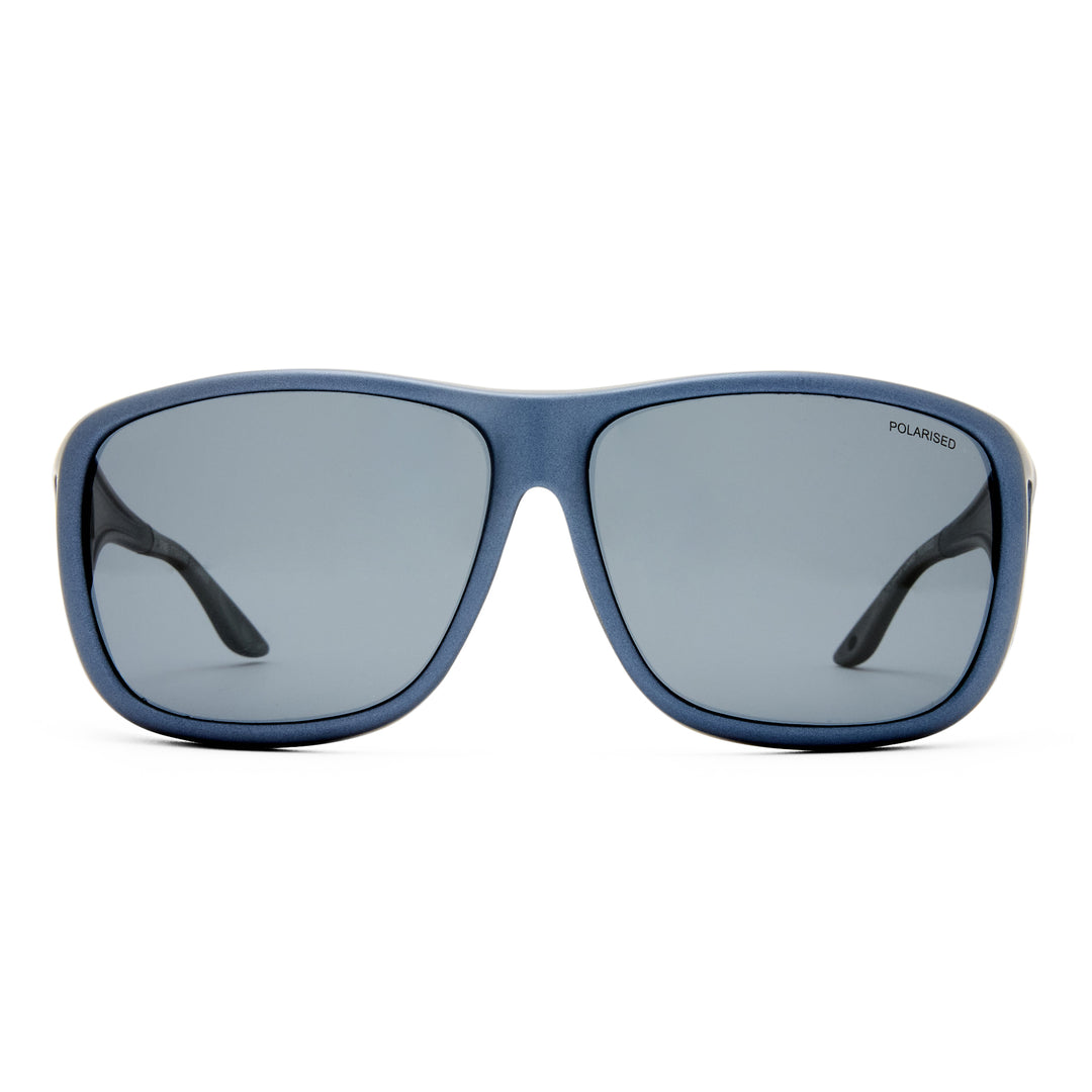 Cancer Council | Gymea Fitover Sunglasses | Metallic Blue | Front