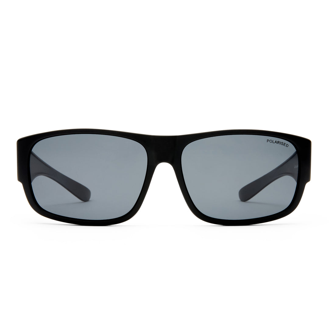 Cancer Council | Halton Fitover Sunglasses | Black | Front