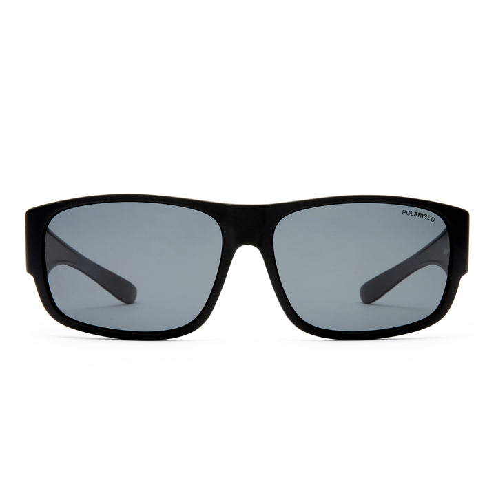 Cancer Council | Halton Fitover Sunglasses | Black | Front