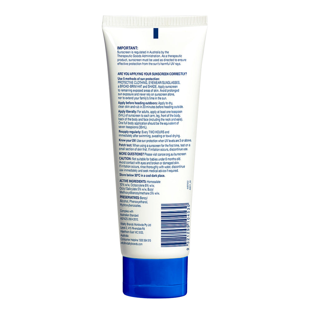 Ultra Sunscreen SPF50+ 250ml Back