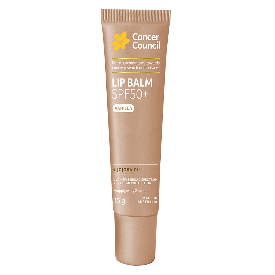 Vanilla Lip Balm SPF50+ 15g Cancer Council Shop