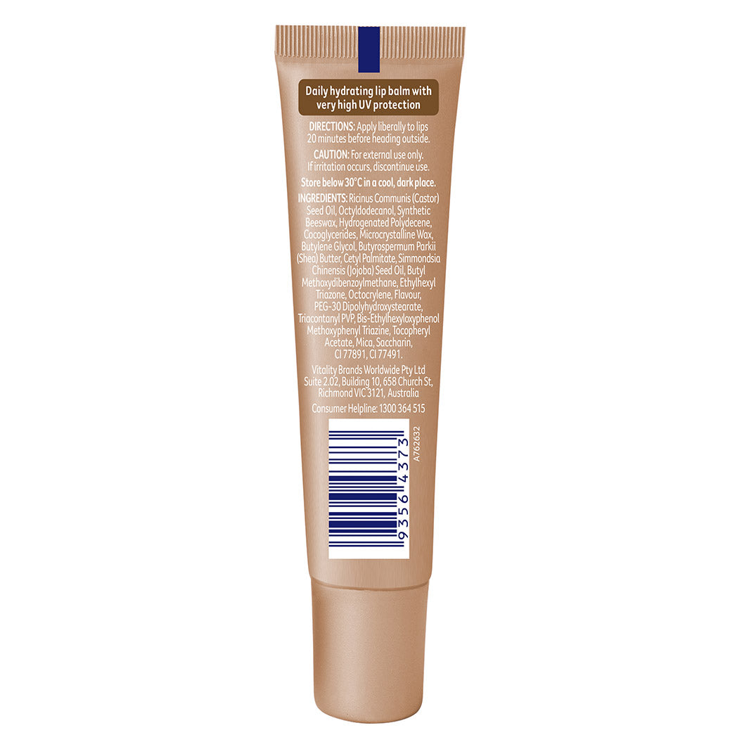 Vanilla Lip Balm | SPF50+ | Cancer Council | Back Tube