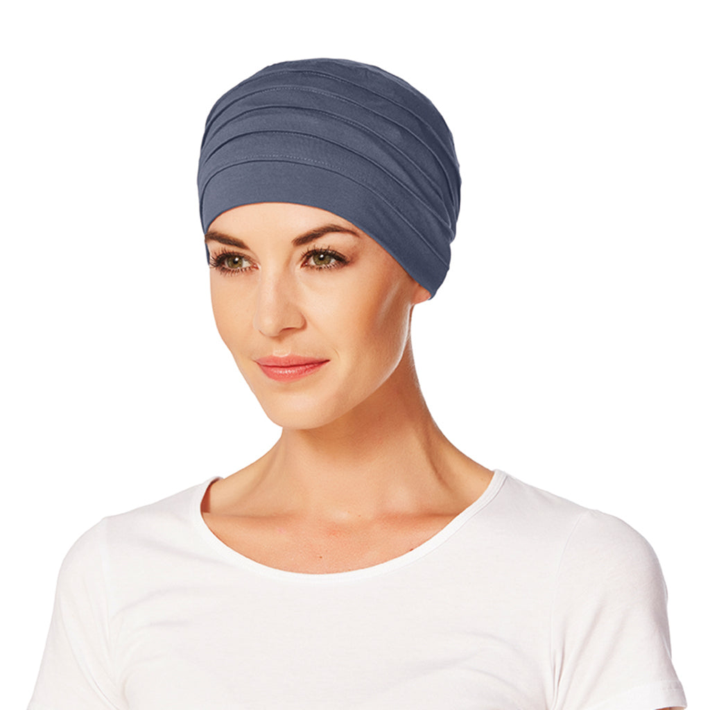 Christine Yoga Turban - Steel Blue