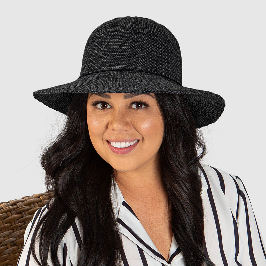 Juanita Capeline Hat - Black