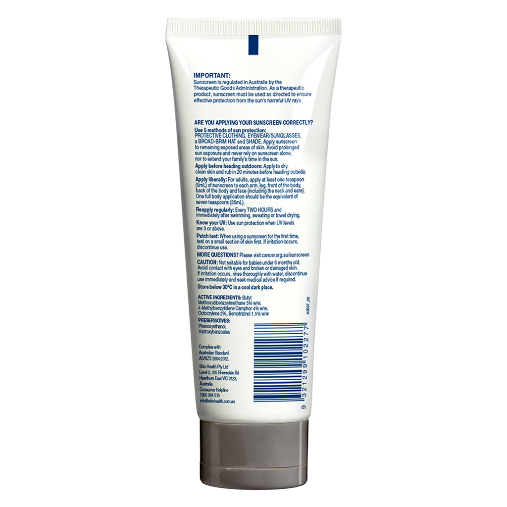 Active Sunscreen SPF50+ 110ml - Back