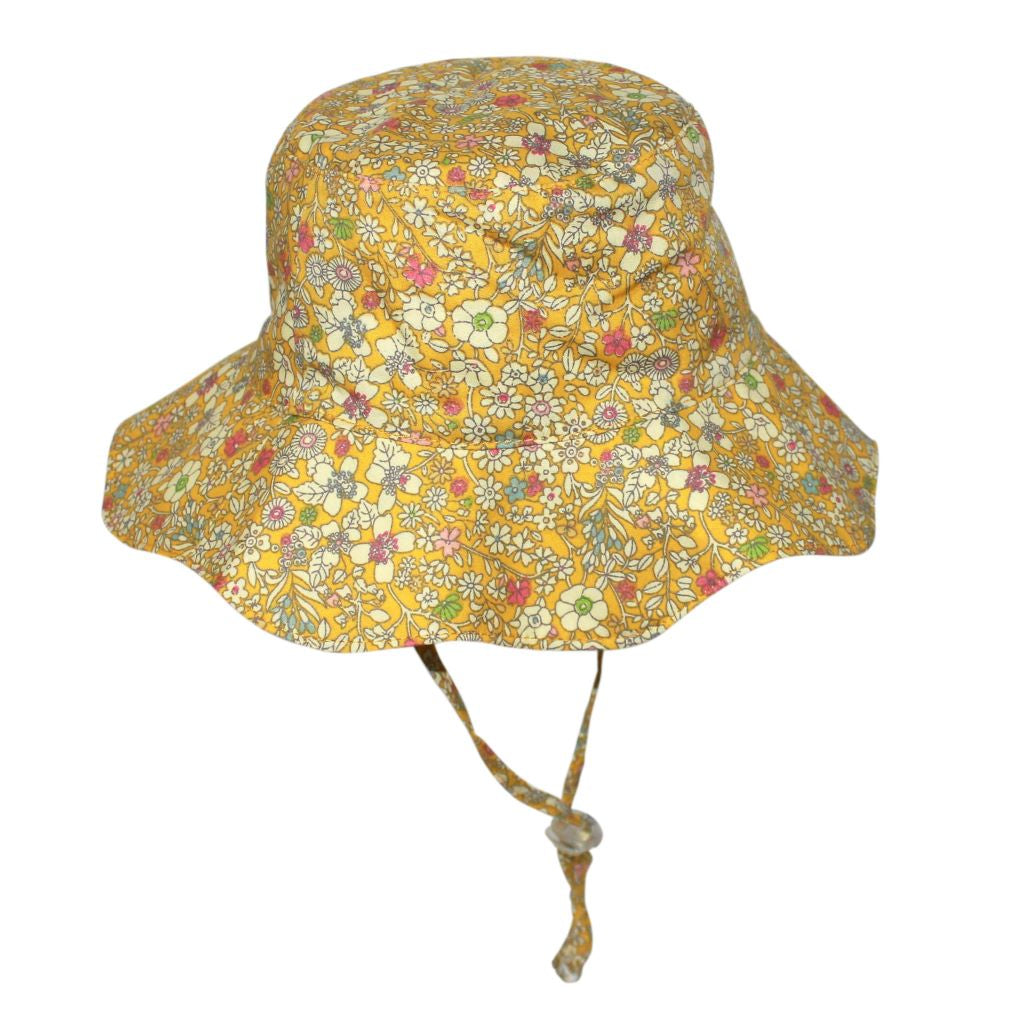 Margot Bucket Hat - Dusty Yellow Floral