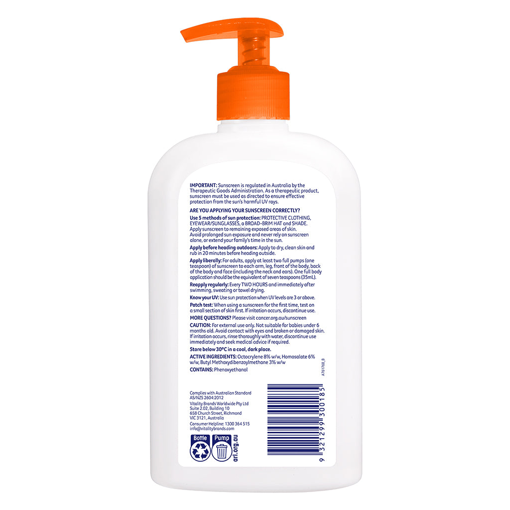 Everyday Value Sunscreen SPF50 500ml