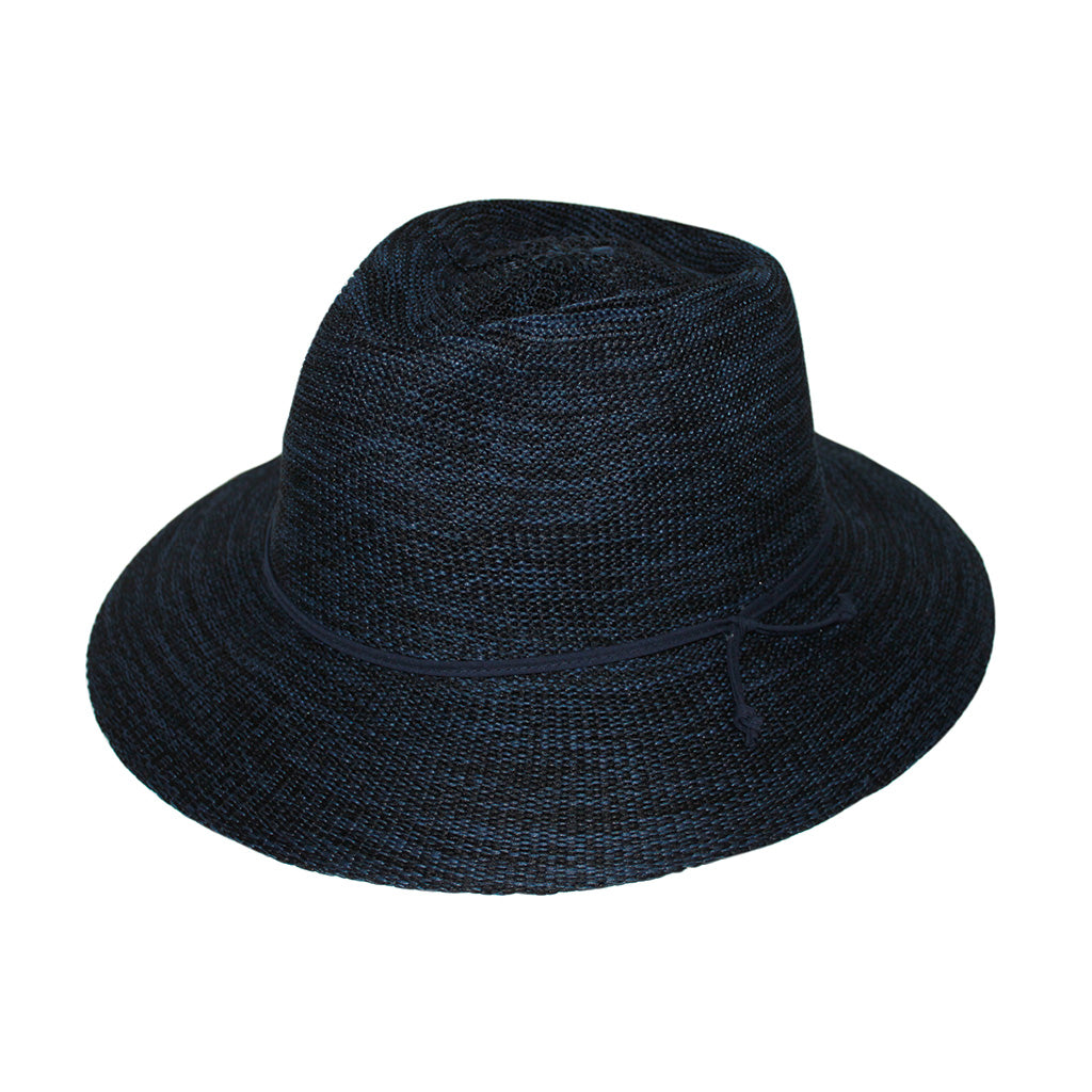 Jacqui Mannish Hat - Mixed Navy