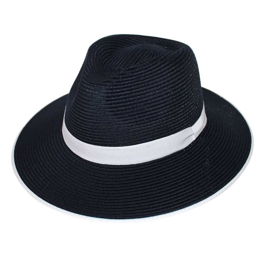 Mia Flexibraid Fedora - Navy