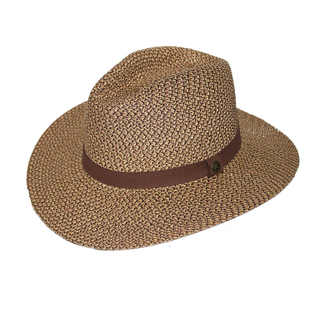 Outback Lightweight Fedora Hat - Chocolate
