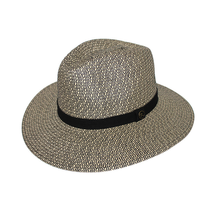 Outback Lightweight Fedora Hat - Grey/Black