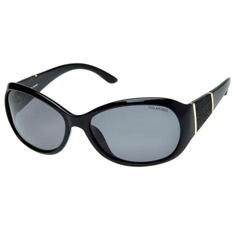 Leura Sunglasses - Shiny Black Gold