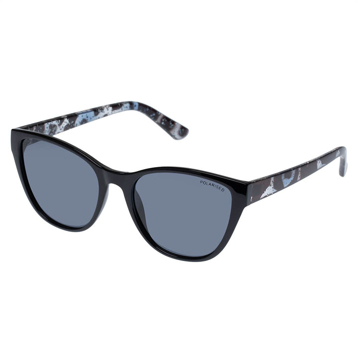 Leeuwin Sunglasses - Black Tort Navy Glitter