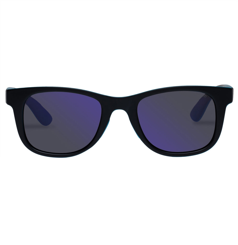 Granton Floating Sunglasses - Matte Black Neon Blue