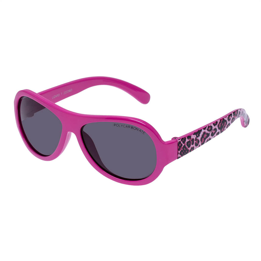 Lizard Flexi Sunglasses - Hot Pink Leopard